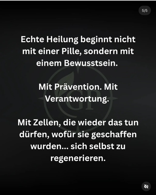 Textmotiv: Echte Heilung beginnt nicht mit einer Pille, sondern mit einem Bewusstsein. Mit Prävention. Mit Verantwortung. Mit Zellen, die wieder das tun dürfen, wofür sie geschaffen wurden: sich selbst zu regenerieren.